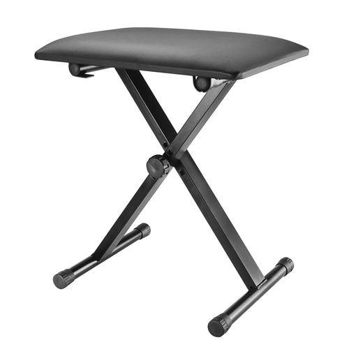 BANCO EM X PARA PIANO BT-90 PRETO LUMINOS