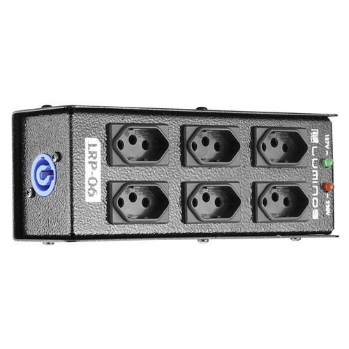 REGUA DE TOMADA 6 TOMADAS COM ENTRADA POWERCON LRP-6 LUMINOS