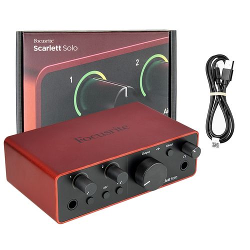 INTERFACE DE AUDIO USB 1 CANAL SCARLETT SOLO 4TH GEN FOCUSRITE