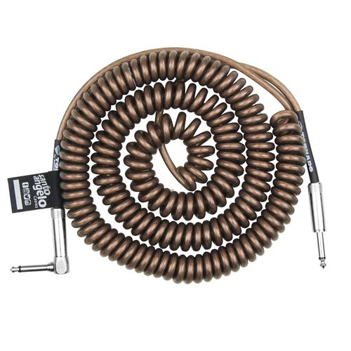 CABO DE INSTRUMENTO ESPIRAL MONO P10 MACHO X P10 MACHO CACHIMBO 9,15M FUME TORNADO SANTO ANGELO