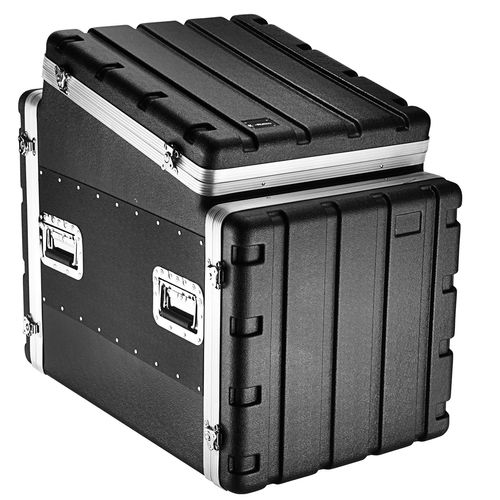 CASE PARA RACK PERIFERICO 10U COM MESA DE SOM PLASTICO ABS CAP 10U + MIXER K-AUDIO