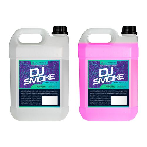 KIT LIQUIDO PARA MAQUINA DE FUMAÇA 5 LITROS NEUTRO DJ SMOKE COM LIQUIDO 5 LITROS TUTTI-FRUTTI