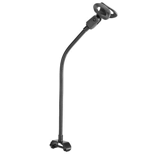 SUPORTE HASTE FLEXIVEL COM CLAMP E CACHIMBO PARA MICROFONE 45CM LHM-45 LUMINOS