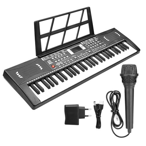TECLADO MUSICAL 61 TECLAS 100 TIMBRES BIVOLT KEYPLAY 61 SONOROS