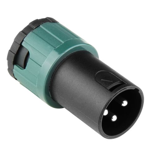 CONECTOR XLR MACHO 3 POLOS LOW PROFILE GIRATORIO LP3M SAS