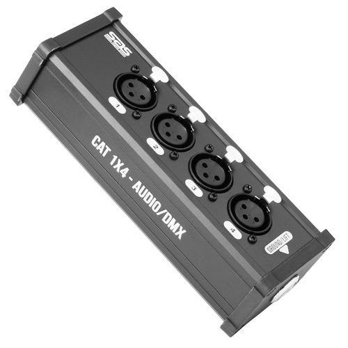 MEDUSA 4 CANAIS XLR FEMEA PAINEL X RJ45 CAT 1X4 PAINEL FEMEA SAS
