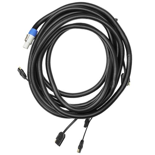 CABO PARA TUBO DE LED COM SINAL POWERCON COM 5 SAIDAS 5 METROS LUMINOS