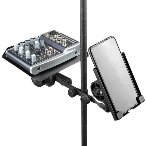 SUPORTE CLAMP DUPLO MULTIFUNCIONAL PARA CELULAR E BANDEJA PEQUENA C25 ASK