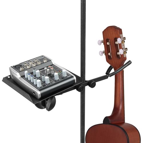 SUPORTE CLAMP DUPLO MULTIFUNCIONAL PARA INSTRUMENTO DE CORDA E BANDEJA PEQUENA C27 ASK