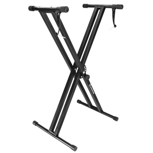 SUPORTE PARA TECLADO REFORÇADO EM X DUPLO COM TRAVA AUTOMATICA SXD-10 SONOROS