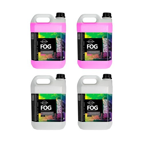 KIT 2 LIQUIDO PARA MAQUINA DE FUMAÇA 5 LITROS TUTTI-FRUTTI COM 2 LIQUIDO 5 LITROS NEUTRO STANDARD