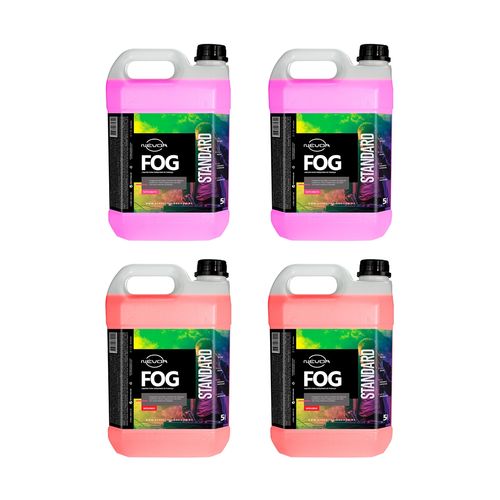 KIT 2 LIQUIDO PARA MAQUINA DE FUMAÇA 5 LITROS TUTTI-FRUTTI COM 2 LIQUIDO 5 LITROS MORANGO STANDARD