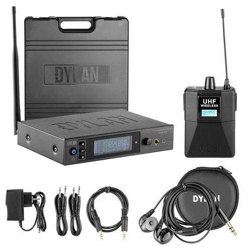SISTEMA DE MONITOR SEM FIO DUPLO IN-EAR UHF DSM-301 DYLAN