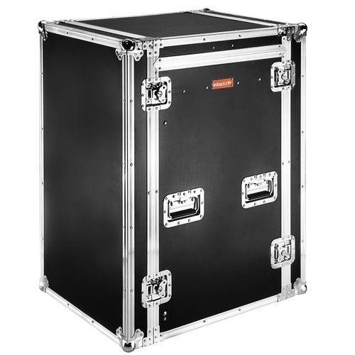CASE PARA RACK DE POTENCIA 20U 3 TAMPAS COM SUPORTE RACK 19 SUPERIOR PRETO PROFESSIONAL INTACT