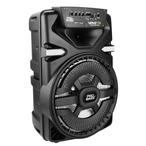 Caixa de Som Ativa 15" com Bateria Wave 15 Probass