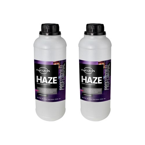 KIT 2 LIQUIDO PARA MAQUINA DE HAZE 1 LITRO HAZE OLEO NEVOA