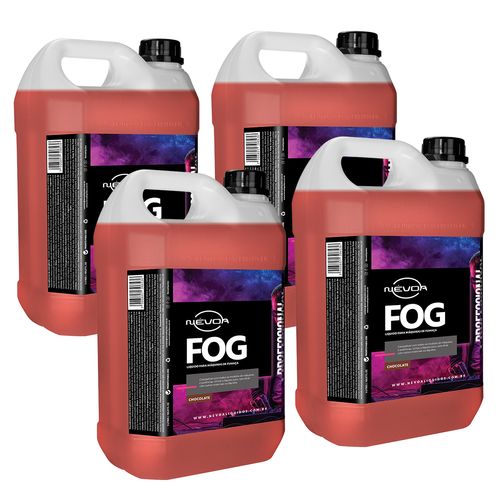 Kit 4 Líquidos para Máquina de Fumaça 5L Chocolate Professional Névoa
