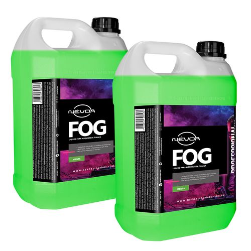 Kit 2 Líquidos para Máquina de Fumaça 5L Menta Professional Névoa