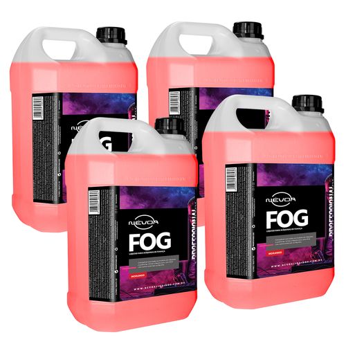 Kit 4 Líquidos para Maquina de Fumaça 5L Morango Névoa