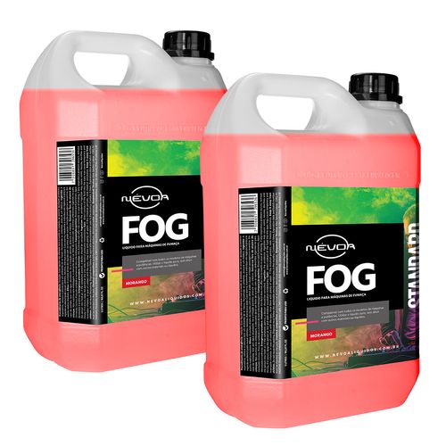 Kit 2 Kit 4 Líquidos para Máquina de Fumaça 5L Fog Standard Morango Névoa