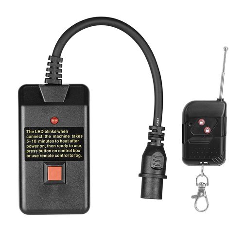 CONTROLE PARA MAQUINA DE FUMAÇA SEM FIO COM RECEPTOR XLR LUMINOS