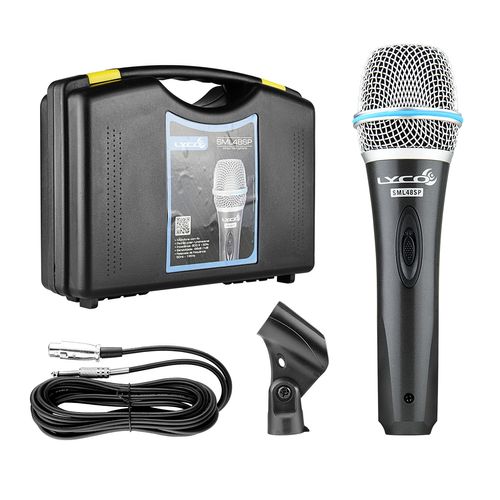 MICROFONE COM FIO MAO COM CHAVE E MALETA SML48SP LYCO