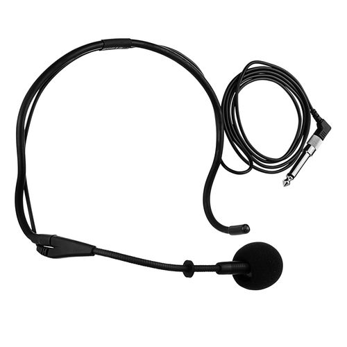 MICROFONE COM FIO HEADSET AURICULAR P2/P10 PRETO HM20 YOGA