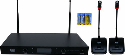 MICROFONE SEM FIO UHF DUPLO GOOSENECK BIVOLT 820B CSR