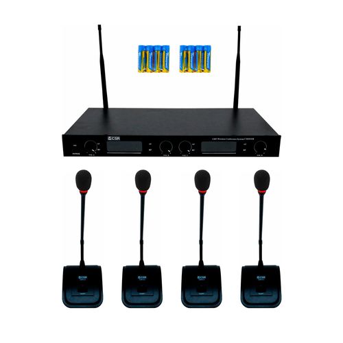 MICROFONE SEM FIO UHF 4 GOOSENECK BIVOLT 840B CSR