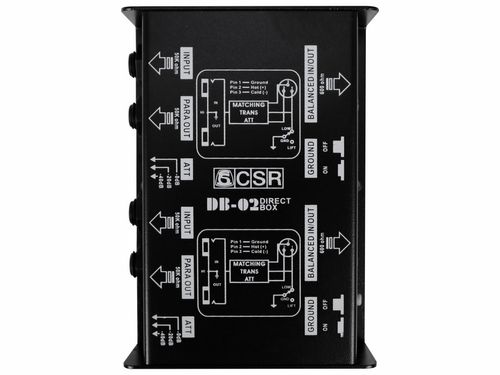 DIRECT BOX PASSIVO 2 CANAIS DB02 CSR
