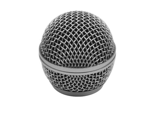 GLOBO PARA MICROFONE PROFISSIONAL 50MM METALICO ROSCA 31MM PRATA 54215 MXT