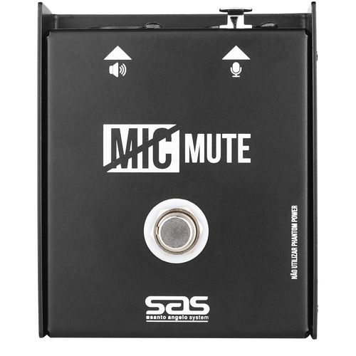 PEDAL PARA MUTE DE MICROFONE SEM TRAVA TIPO MIC MUTE MM1 SAS