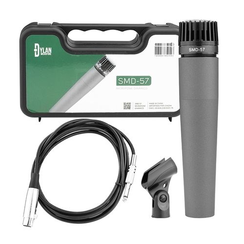 MICROFONE DE FIO E MAO DINAMICO SMD-57 DYLAN