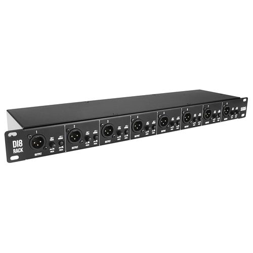 DIRECT BOX PASSIVO 8 CANAIS RACK DI8 SANTO ANGELO