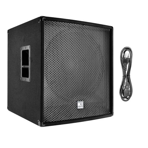 CAIXA DE SOM ATIVA SUBWOOFER 18 POLEGADAS 600W BIVOLT SUB SW418A KAUDIO