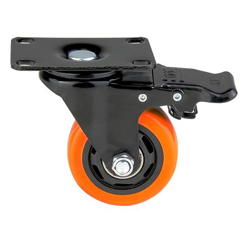 RODA PARA CASE 3 POLEGADAS COM FREIO LRCF-3 LUMINOS