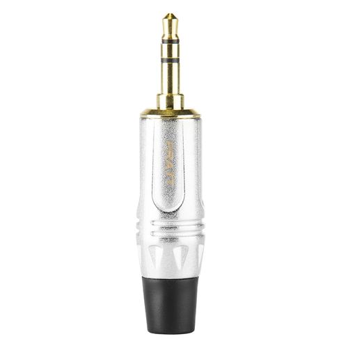 CONECTOR PLUG P2 MACHO STEREO PROFISSIONAL GOLD SEM MOLA PRATT