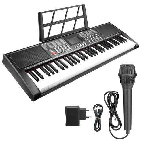 TECLADO MUSICAL 61 TECLAS 200  TIMBRES BIVOLT KEYPRO 61 USB SONOROS