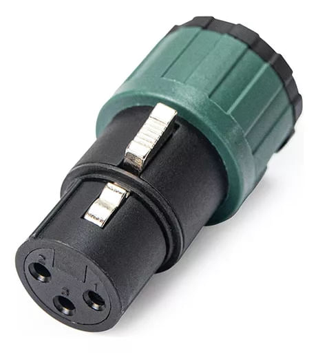 CONECTOR XLR FEMEA 3 POLOS LOW PROFILE GIRATORIO LP3F SAS