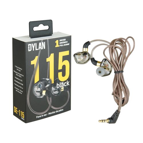 FONE DE OUVIDO MONITOR DE PALCO IN-EAR DE-115 DYLAN