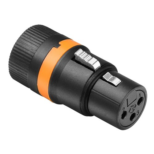 CONECTOR XLR FEMEA 3 POLOS GIRATORIO LX3F ROXTONE