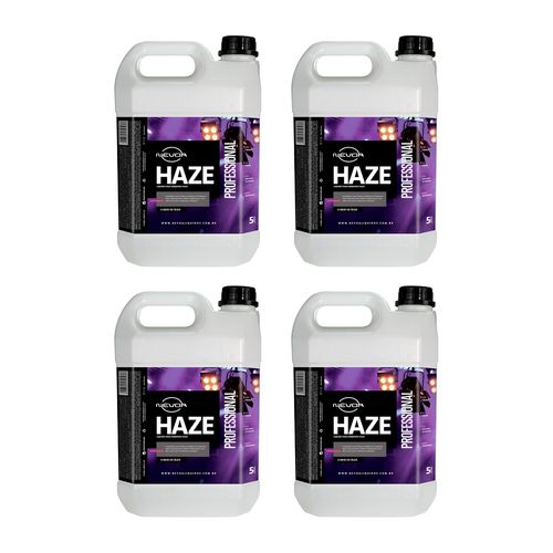 KIT 4 LIQUIDO PARA MAQUINA DE HAZE 5 LITROS HAZE OLEO NEVOA