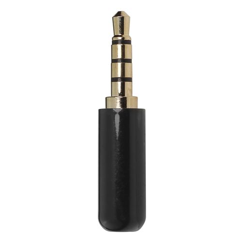 CONECTOR PLUG P2 MACHO ESTEREO 4 VIAS 4C PRETO LU-7100114C LUMINOS