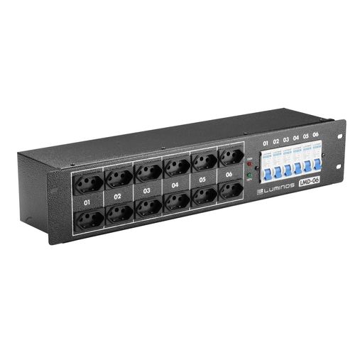 MODULO DISJUNTOR 6 CANAIS 4KW TOMADA 20A LMD-6 LUMINOS