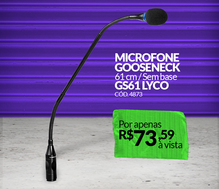 Microfone Gooseneck GS61 Lyco